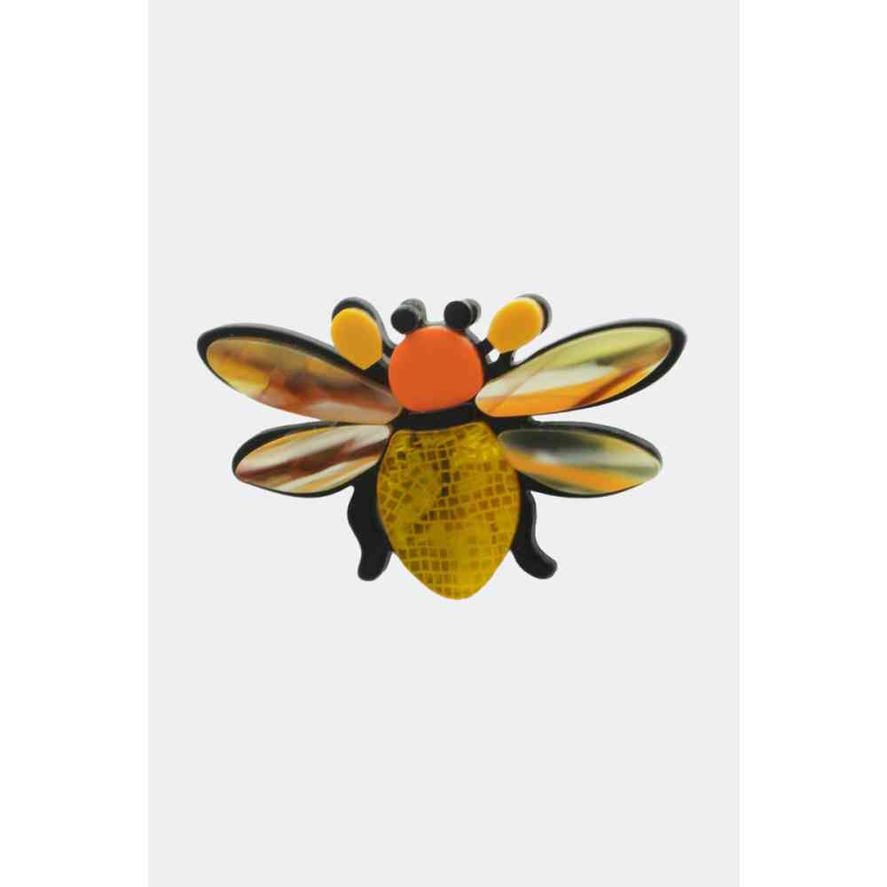 Voodoo Vixen - Resin Bug Broche - Orange